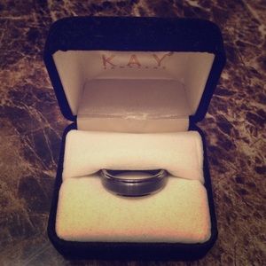 Men's Tungsten Wedding Band from Kay's Jewelers